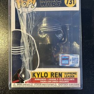 Funko Pop! Star Wars Kylo Ren Supreme Leader  NYCC 2025 Convention excl Sticker